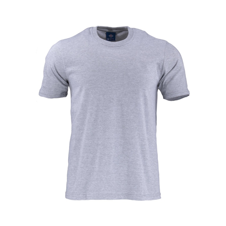 Polera 100% Algodon Manga Corta Hombre - gris, s
