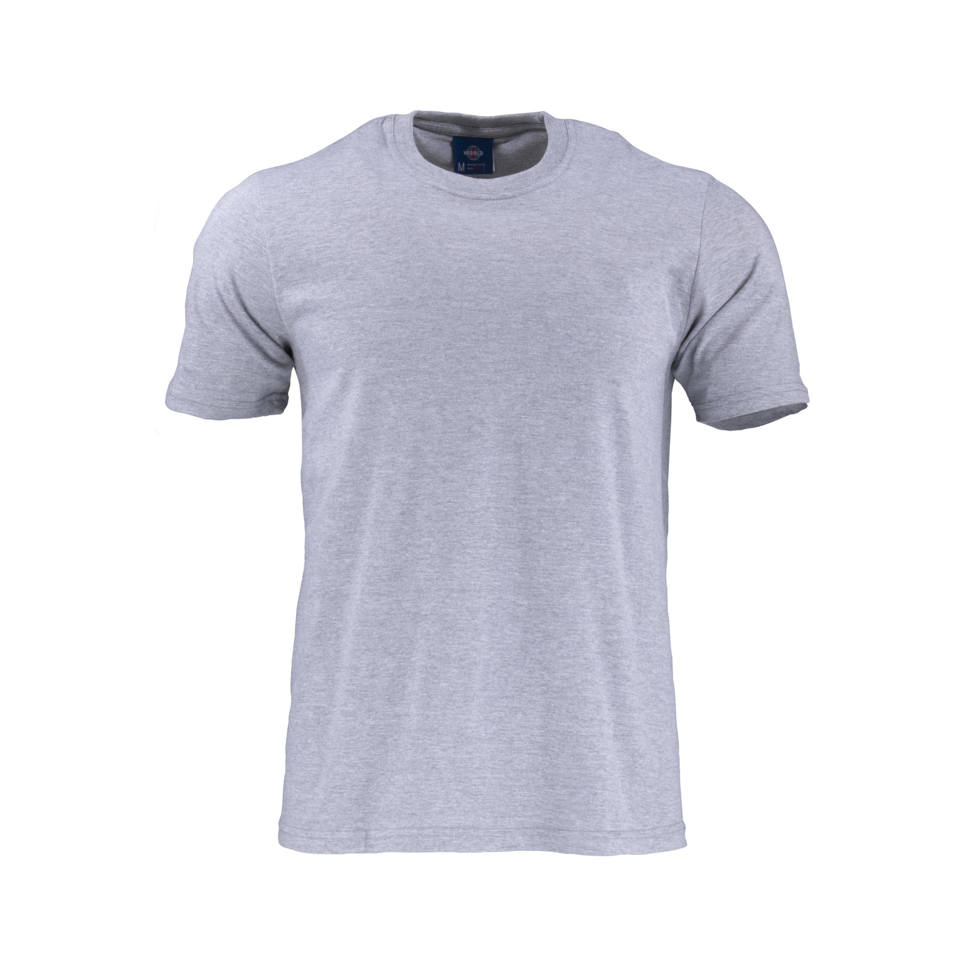 polera-mc-hombre-100-alg-gris Polera 100% Algodon Manga Corta Hombre - gris, s