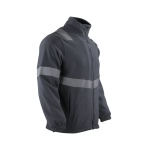 Micropolar Con Cinta Reflectiva Manga Larga Hombre - gris-oscuro, xl