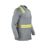 Polera Alta Visibilidad Manga Larga Hombre - gris, xl