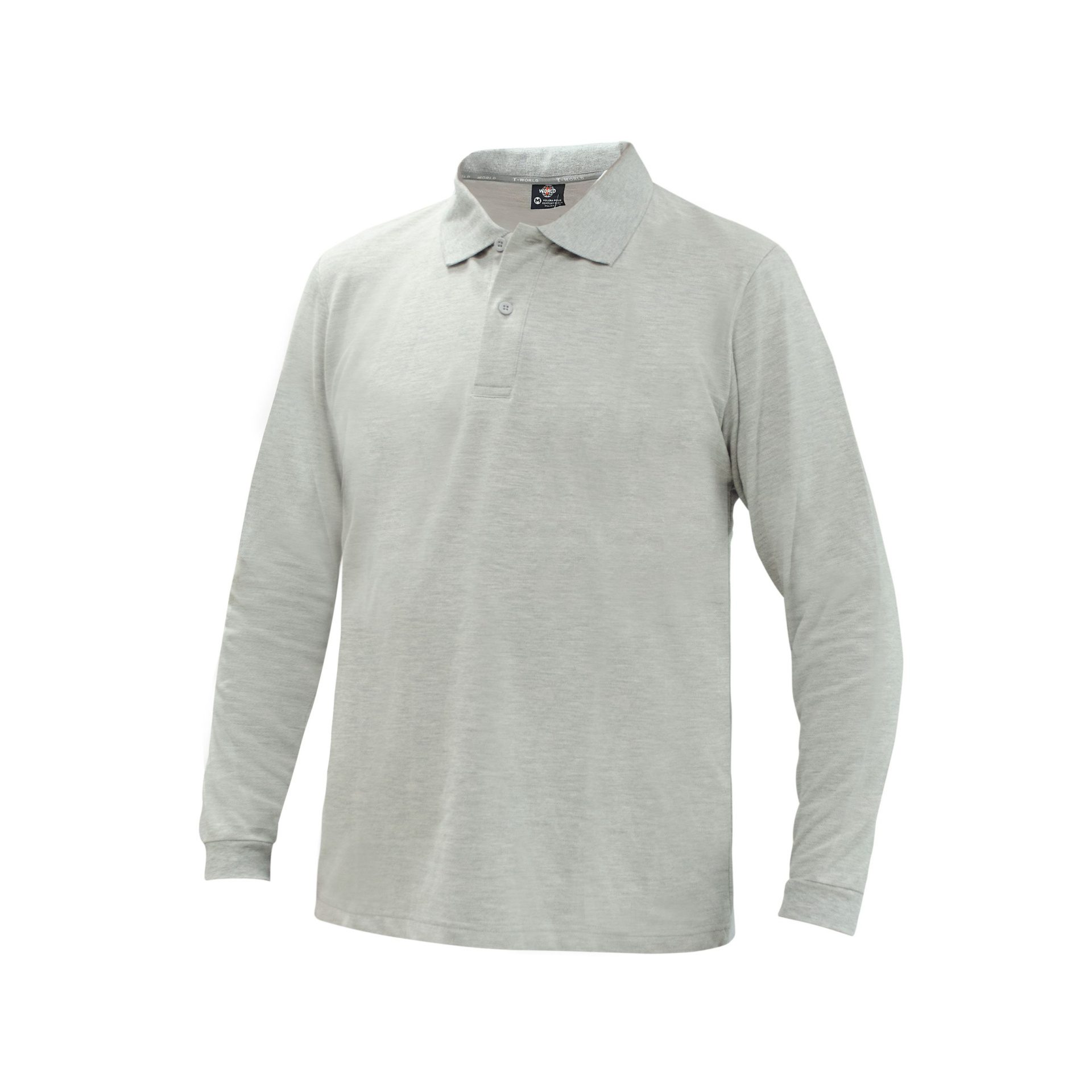gris-1-1.jpg Polera Pique Comfort Spandex Manga Larga