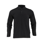 Polera Pique Dryfresh Smooth Manga Larga Hombre - negro, xl