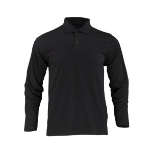 Polera Pique Dryfresh Smooth Manga Larga Hombre - negro, xl