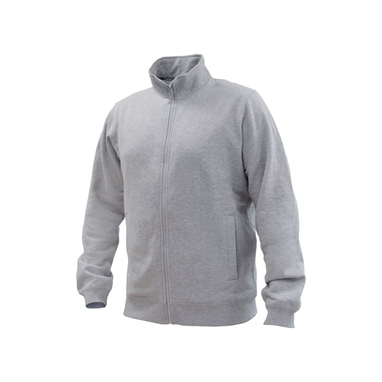 Polerón Sin Capucha Con Cierre - gris, xl