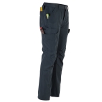 Pantalon Cargo Poplin Forro Polar Hombre - azul, 2xl