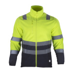 Micropolar Bi-Color Alta Visibilidad Clase 2 Hombre - amarillo-gris-oscuro, s