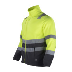 Micropolar Bi-Color Alta Visibilidad Clase 2 Hombre - amarillo-gris-oscuro, s