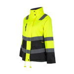 Parka Térmica Alta Visibilidad Clase 2 Mujer - amarillo-gris-oscuro, s