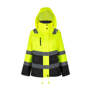 Parka Térmica Alta Visibilidad Clase 2 Mujer - amarillo-gris-oscuro, s