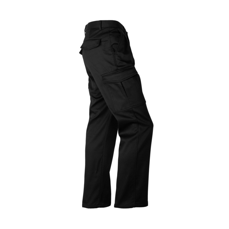 Pantalón Cargo Clásico Forro Polar Hombre - negro, 56