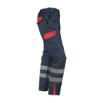 Pantalón Cargo Gabardina Bi-Color Con Cinta Hombre - negro-gris, s