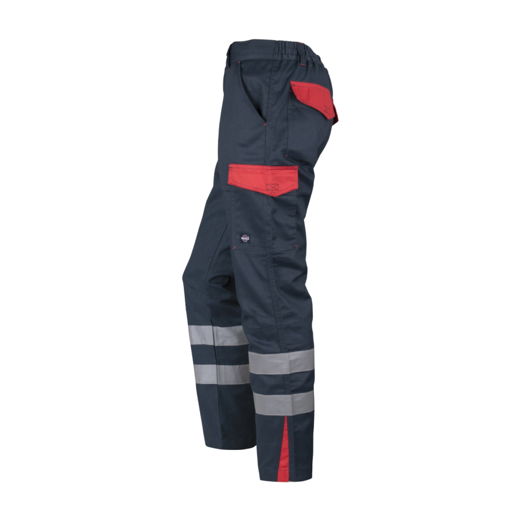 Pantalón Cargo Gabardina Bi-Color Con Cinta Hombre - negro-gris, s