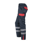 Pantalón Cargo Gabardina Bi-Color Con Cinta Hombre - negro-gris, s
