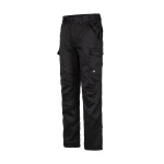 Pantalón Cargo Gabardina Forro Polar Hombre - negro, s