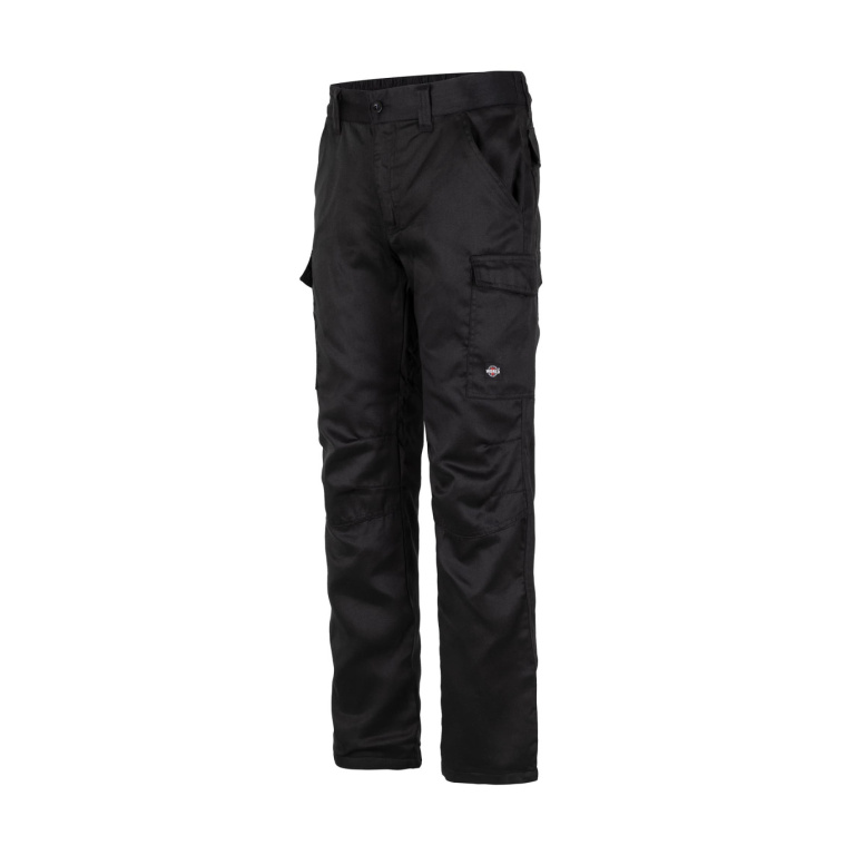 Pantalón Cargo Gabardina Forro Polar Hombre - negro, s