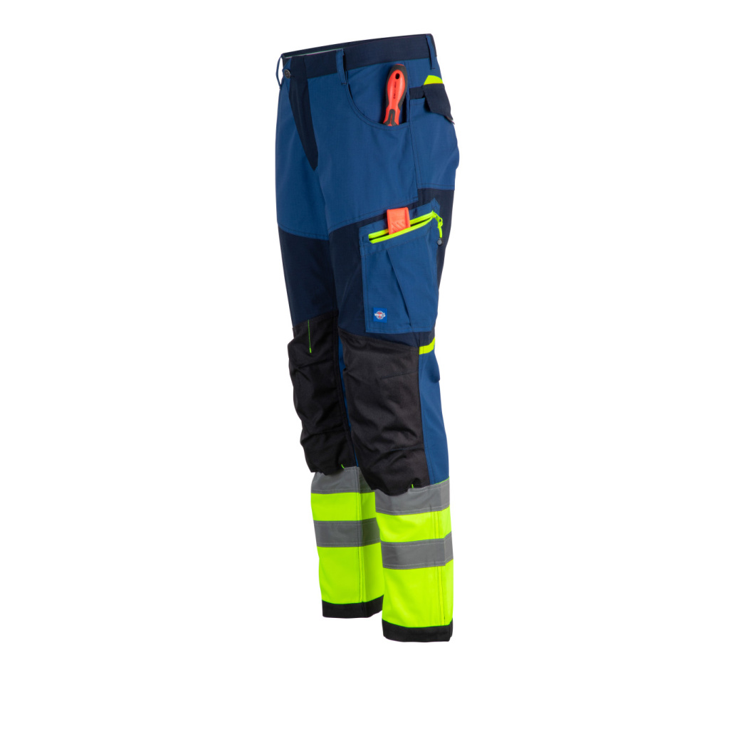 Pantalón Alta Visibilidad Bi-Color Hombre - azul-azul-indigo, xl