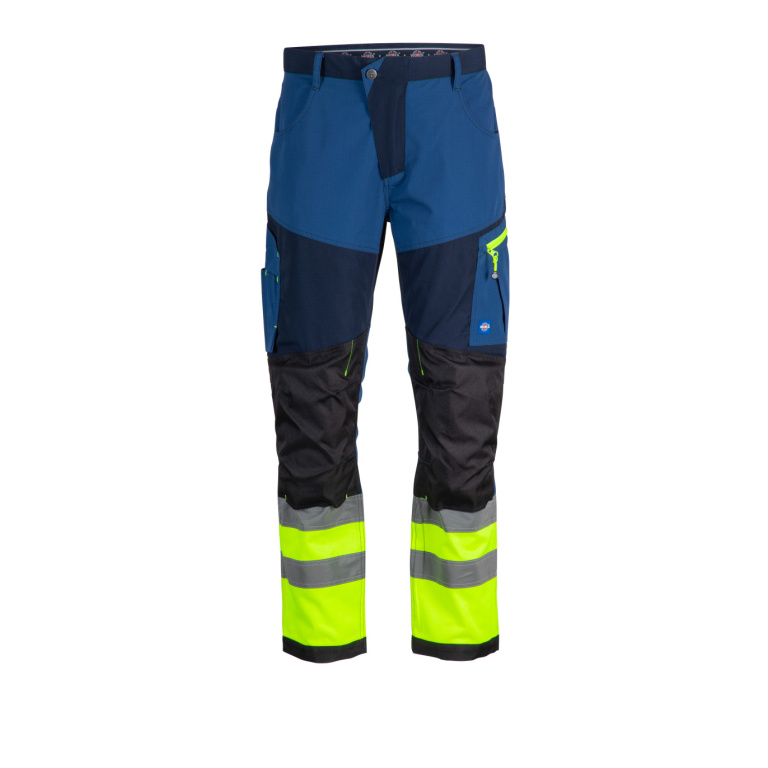 Pantalón Alta Visibilidad Bi-Color Hombre - azul-azul-indigo, xl