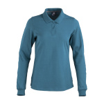 Polera Pique Dryfresh Manga Larga Mujer - azul-piedra, xl