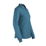 Polera Pique Dryfresh Manga Larga Mujer - azul-piedra, xl