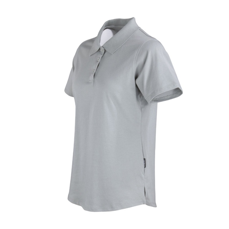 Polera Pique Dryfresh Smooth Manga Corta Mujer - gris, xl