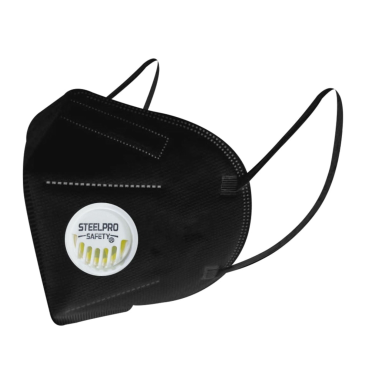 Mascarilla Black Steelpro Kn95 C/ Valvula(10 Un)