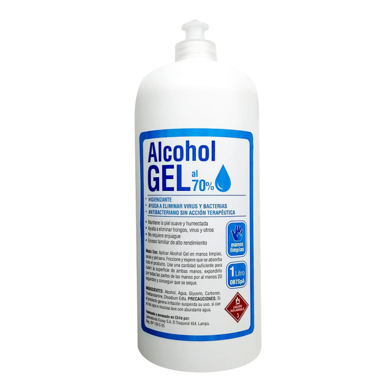 Alcohol Gel 70% De Manos Limpias 1 Litro ISP