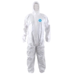 Buzo Desechable Cubre Cierre Steelgen Plus+ ISP Blanco