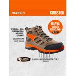 Calzado de Seguridad Kingston Norseg, Beige/negro, vista 10
