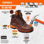 Calzado de Seguridad Norseg NS 586 PRO, Café, vista 9