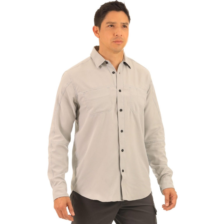 Camisa Antiácida Atacama Hombre L/S Grey