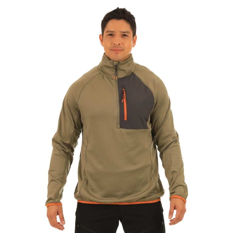 Polar Medio Cierre Oxwear Marlin Hombre Habano