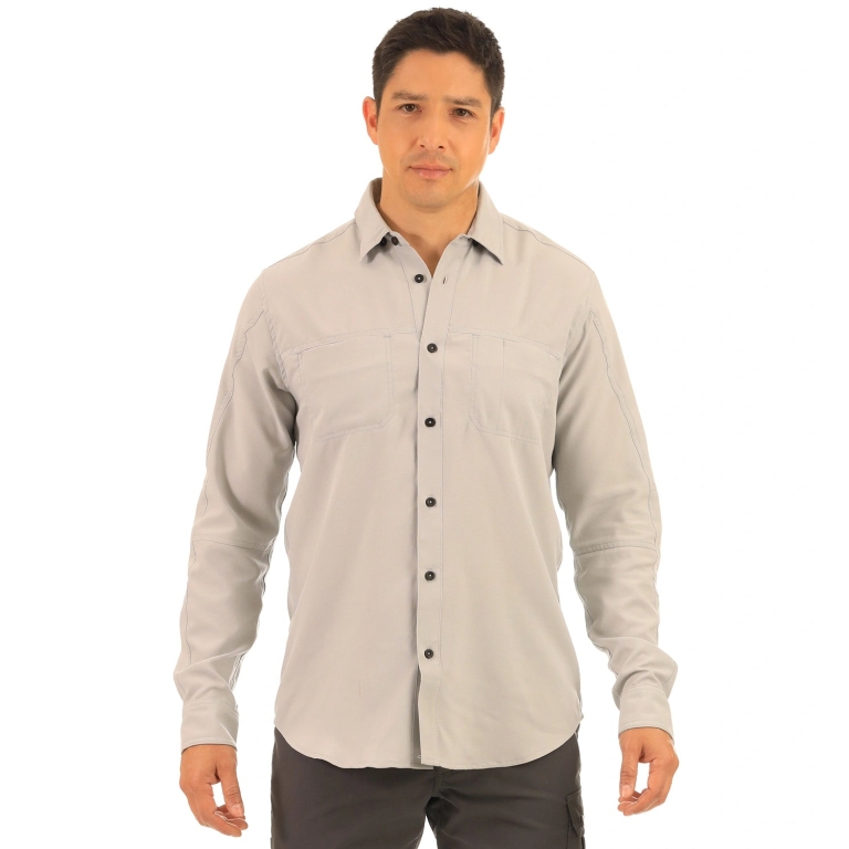 Camisa Antiácida Atacama Hombre L/S Grey