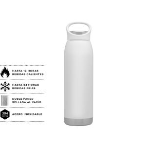 Botella térmica Gaudí 600 ml Blanco