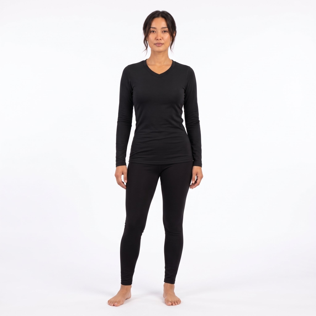 Conjunto Primera Capa Liviana Oxwear Karan Mujer Negro
