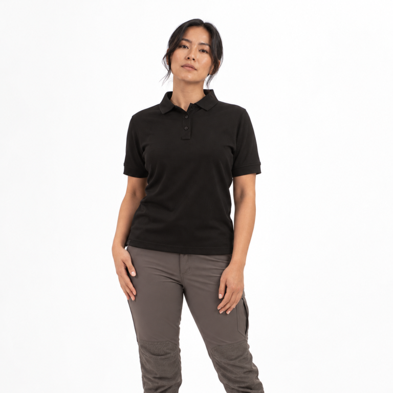 Polera UV Cooling Oxwear Kumera Mujer Manga Corta Negro