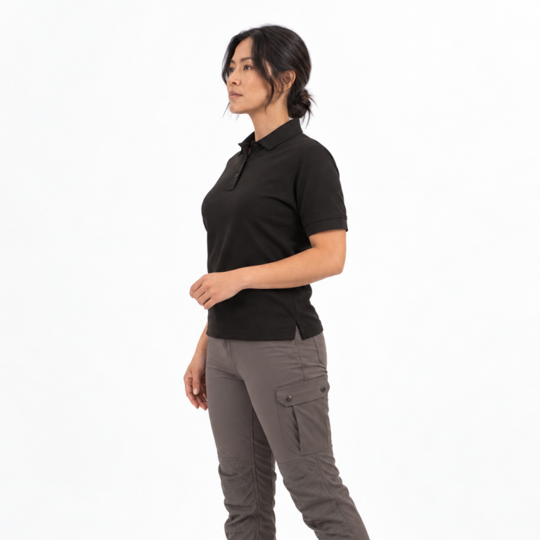 Polera UV Cooling Oxwear Kumera Mujer Manga Corta Negro