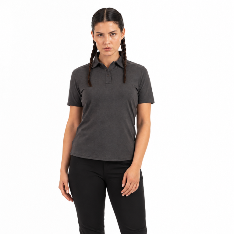 Polera UV Quickdry Oxwear Liza Mujer Manga Corta Antracita