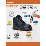 Calzado de Seguridad Ns 585 Black CT Norseg