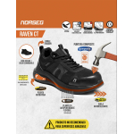 Zapatilla de Seguridad Norseg Raven CT