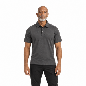 Polera UV Quickdry Oxwear Orenburg Hombre Manga Corta Antracita