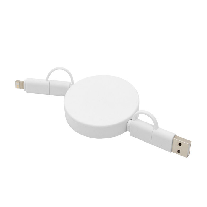 STOCKSUR-EC774-blanco-01-5c6076 Cable retráctil de carga Faster Blanco
