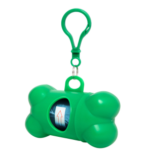 Dispensador de bolsas Poodle Verde