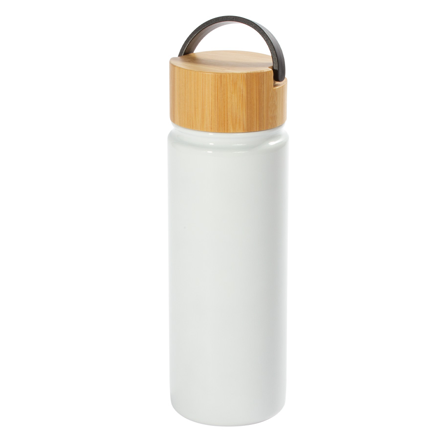 Y0-04.jpg Botella térmica para sublimación 550 ml blanca con tapa de bambú