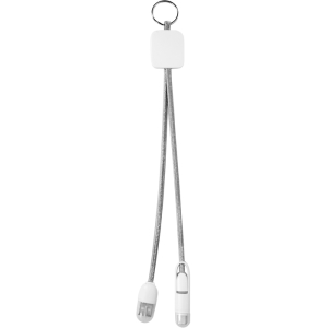 Cable cargador de celulares celler Gris+blanco