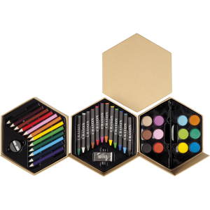 Set de pinturas hexágono Cartón
