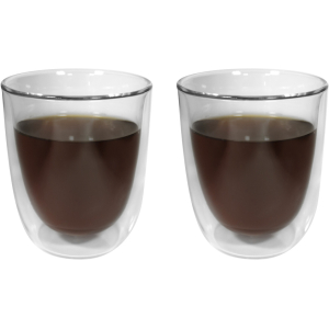 Set de vasos de vidrio Double 280 ml Transparente