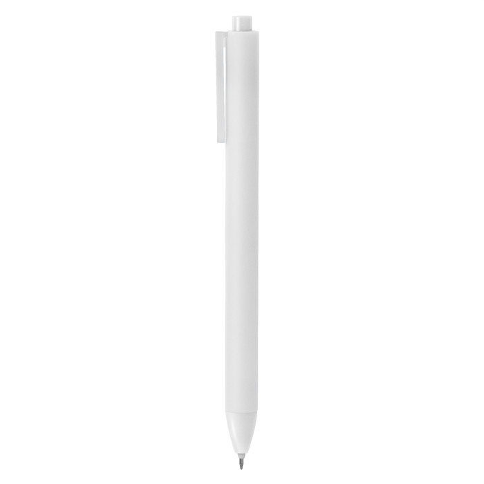 alt__promocional_publicitario_boligrafo_plastico_BP329_blanco_2.jpg Bolígrafo Plain tinta gel negra Blanco
