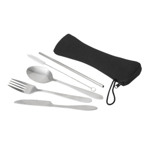 Set de cubiertos plat Negro