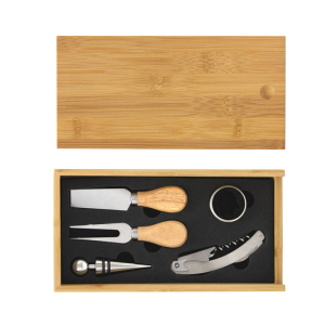 Set de vino y tabla para quesos winchester Madera