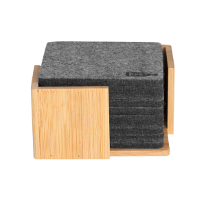 Posavasos de rpet koster Gris